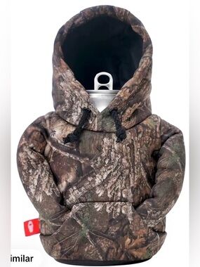 NEW Puffin x Realtree Camo Hoodie Koozie, Fits well: 12oz cans & 16oz tall cans